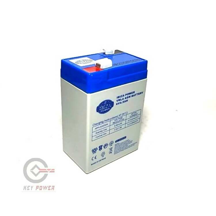 باتری 6 ولت 4.5 آمپر ایبیزاپاور